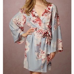 BHLDN Plum Pretty Sugar floral robe